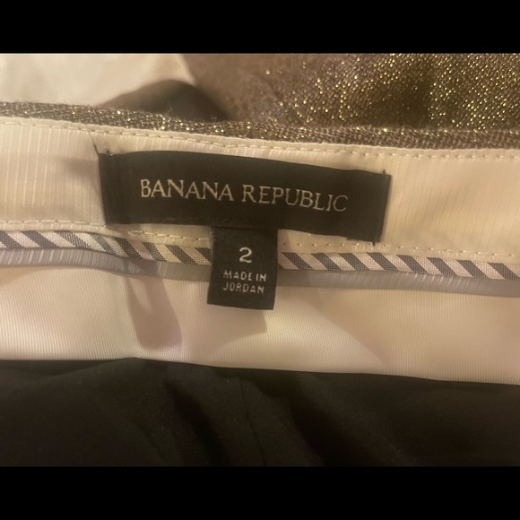 Banana Republic Gold Avery Pants Size 2 - Picture 6 of 7